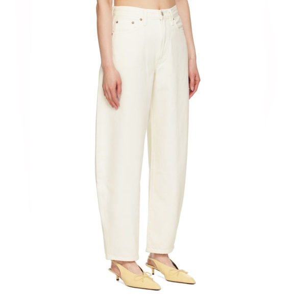 Agolde Balloon Cream / White Jeans Size 23